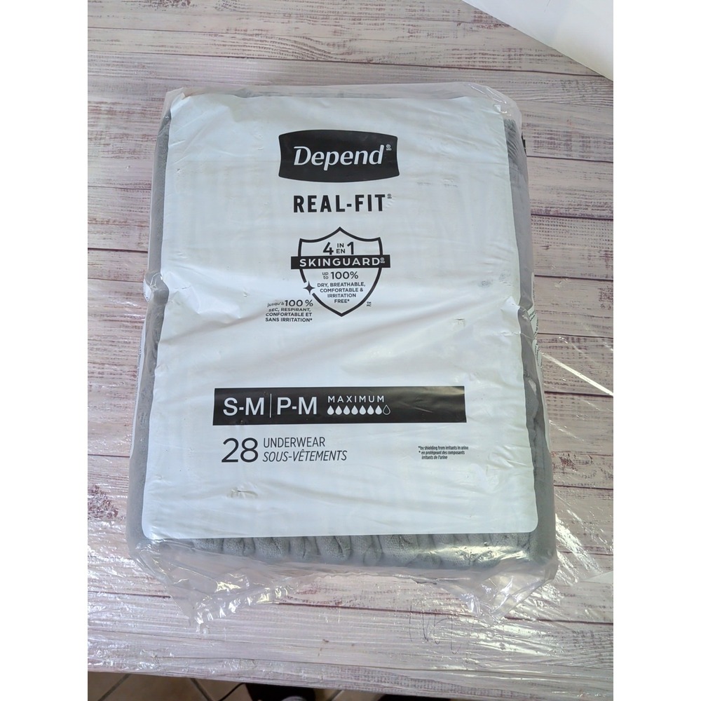 Depend Real- Fit Adult Incontinence Underwear Small-Medium 28 Per Pack